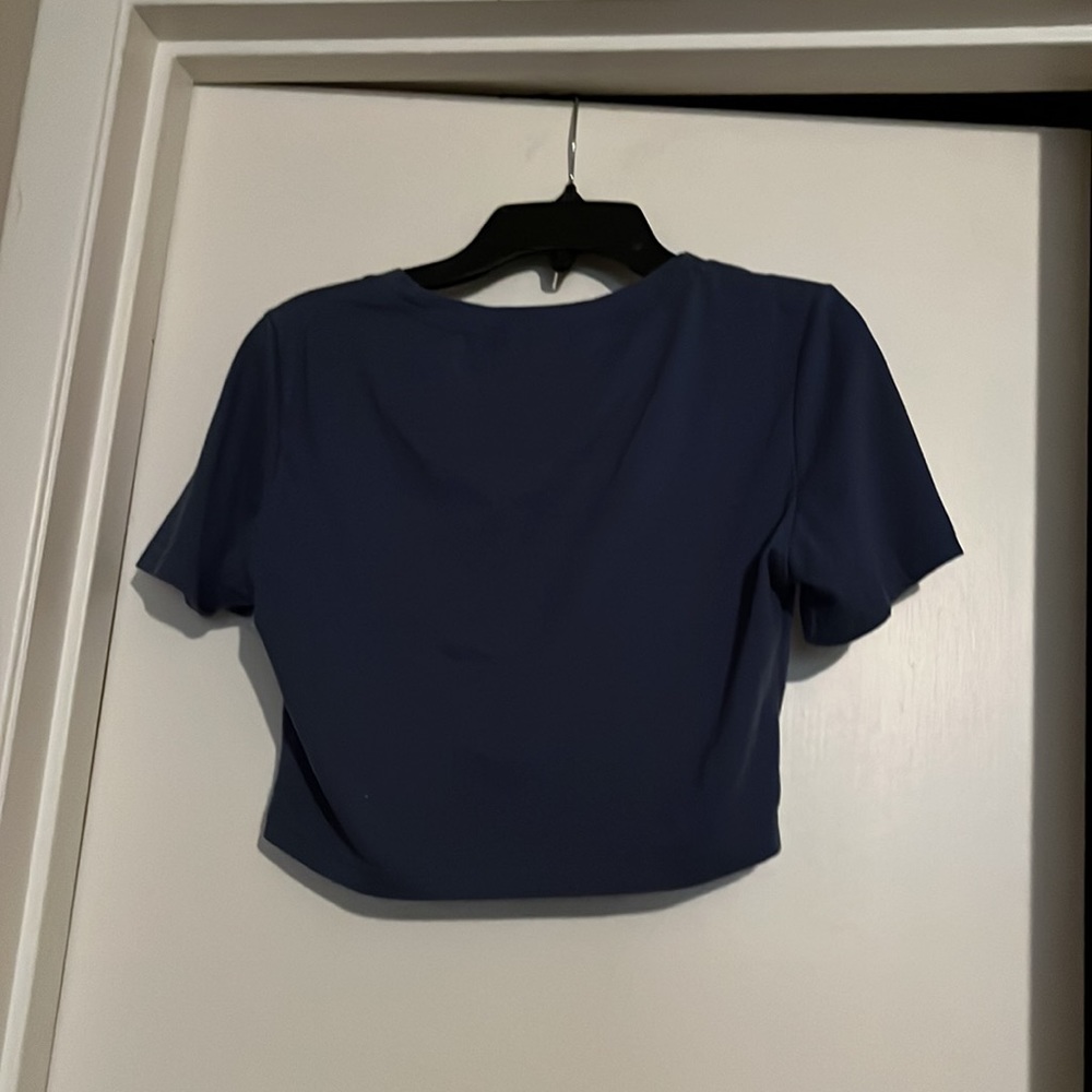 ROMWE navy blue mushroom crop top, size M - Picture 2 of 4